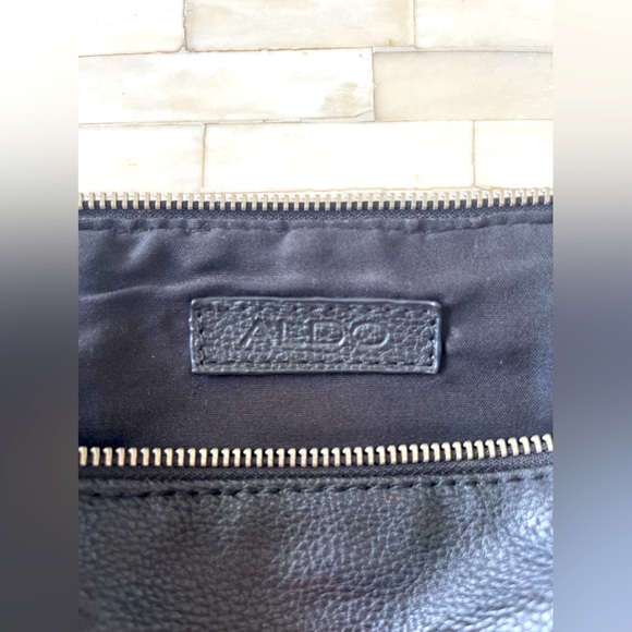 Aldo Black Faux-Leather Clutch - Picture 3 of 4
